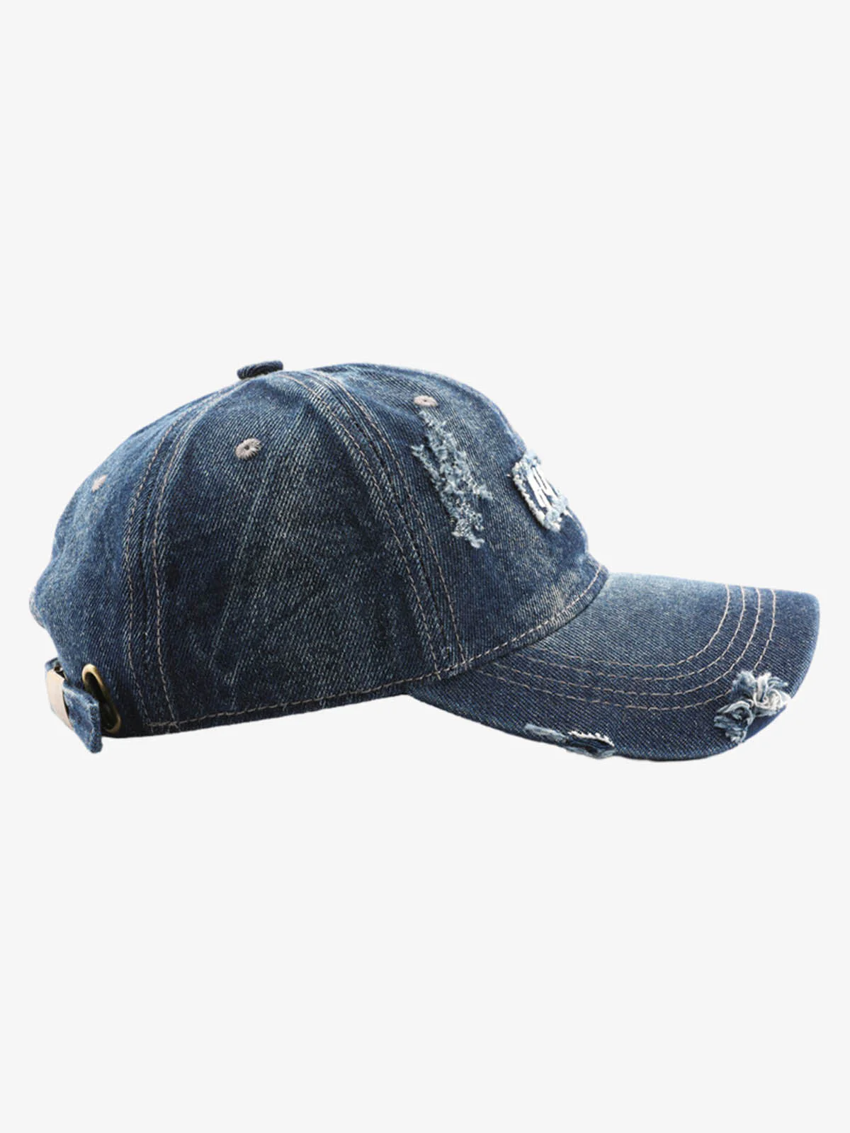 1989 Embroidery Distressed Denim Baseball Cap - Image 8