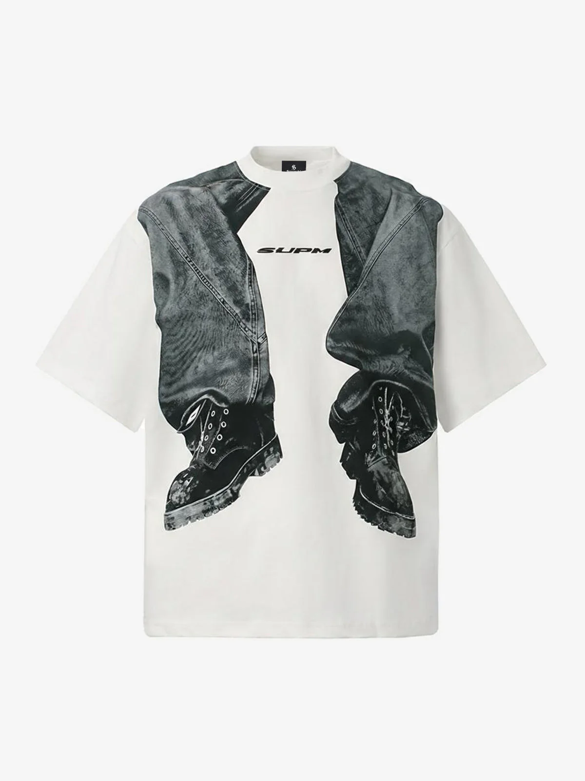 3D Trompe L’Oeil Graphic Short Sleeve T-Shirt - 2610 - Image 2