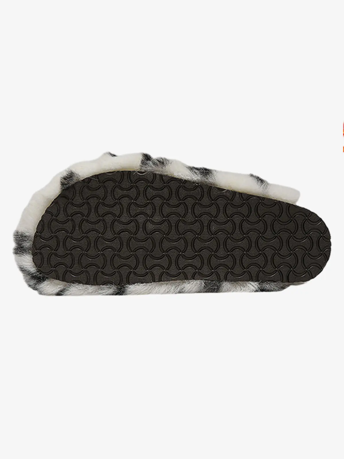 Abstract Spotted Faux Fur Buckle Clogs - Image 5
