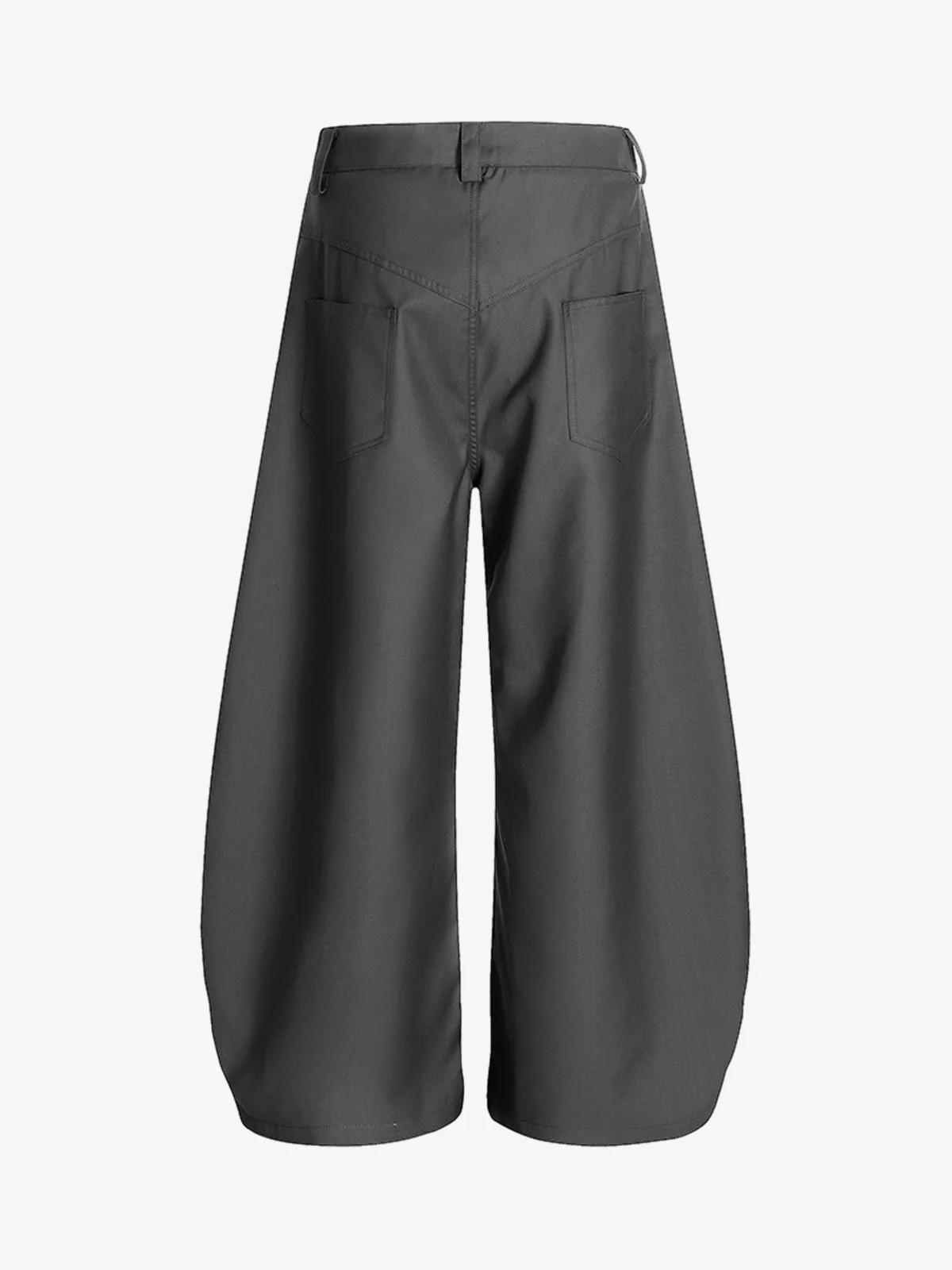 Adjustable Side Buttons Barrel Pants - Image 3