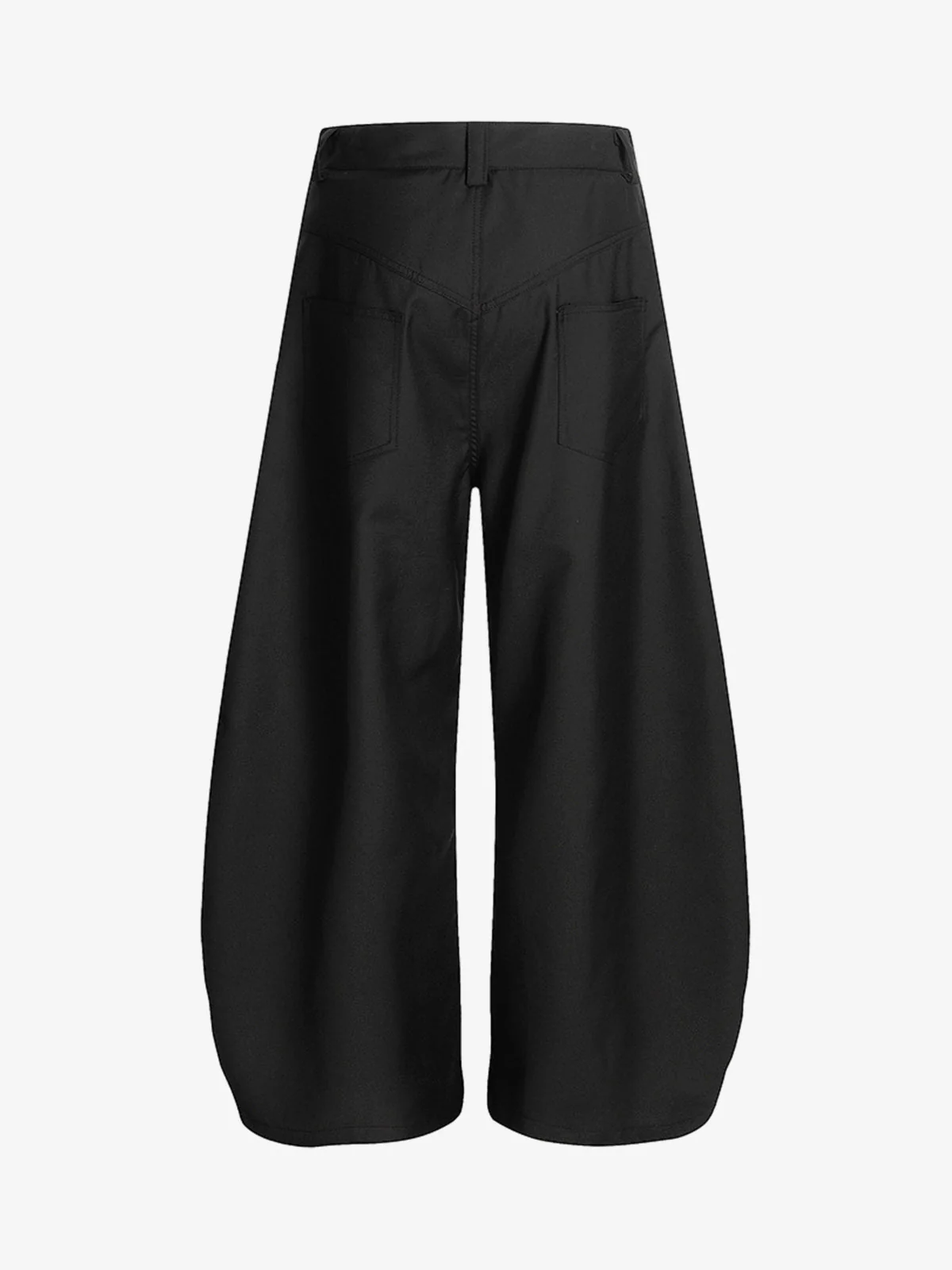 Adjustable Side Buttons Barrel Pants - Image 4