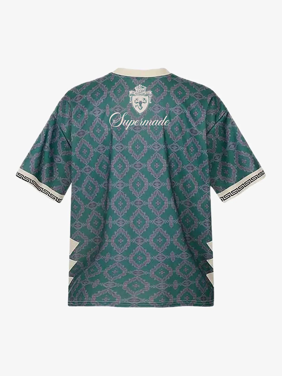 Always Strive Green Patterned Jersey V-Neck T-Shirt - Image 3