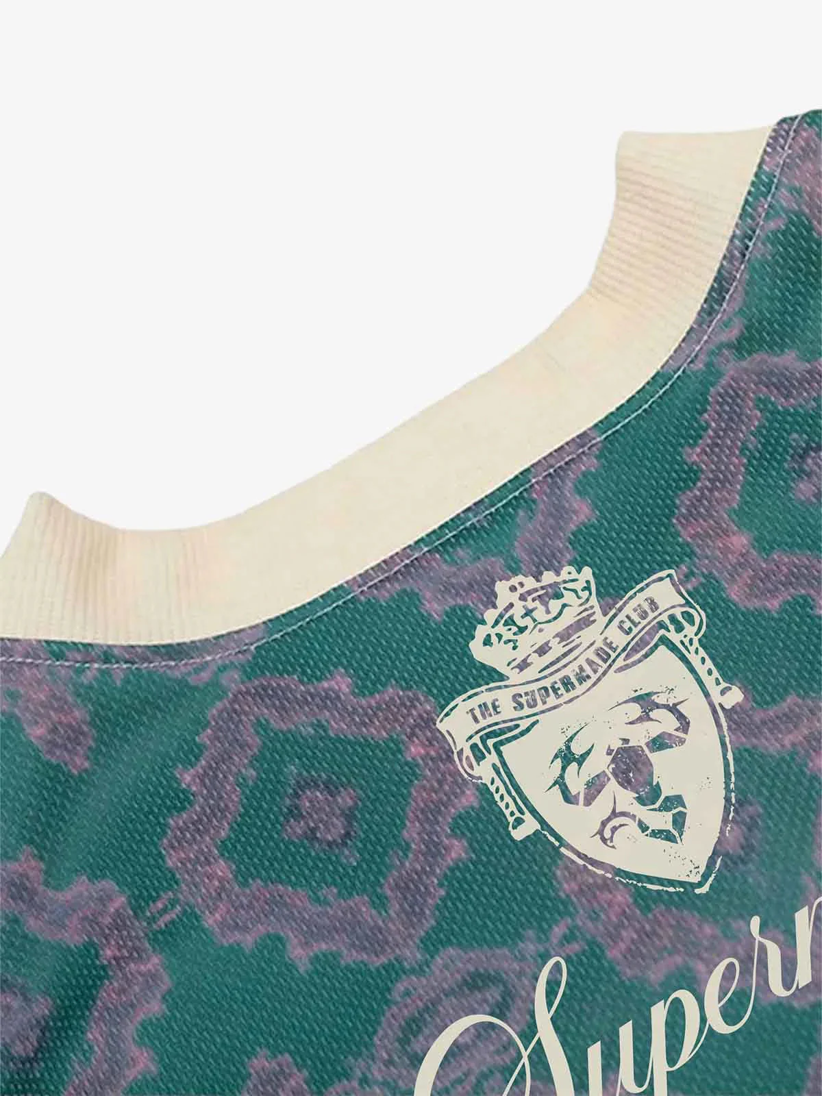 Always Strive Green Patterned Jersey V-Neck T-Shirt - Image 5