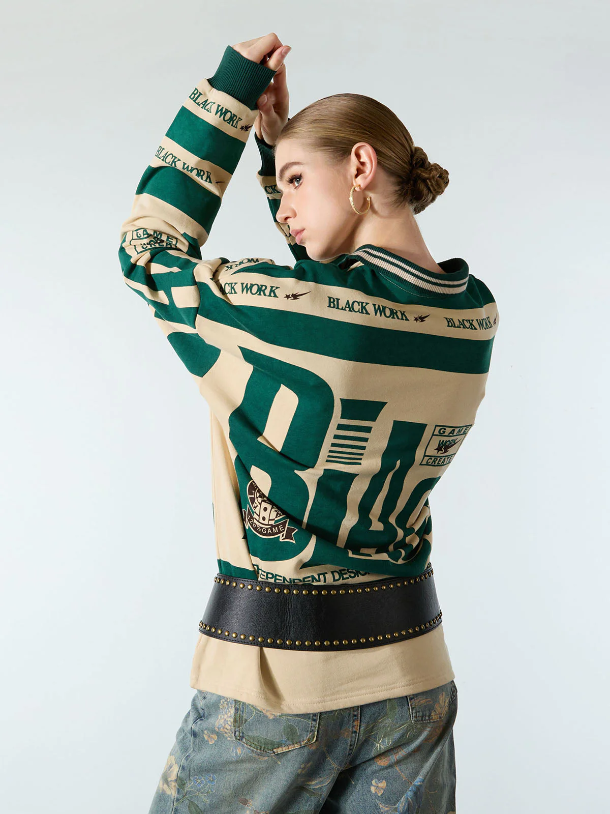 Retro Typography Polo Tee -1252 - Image 10