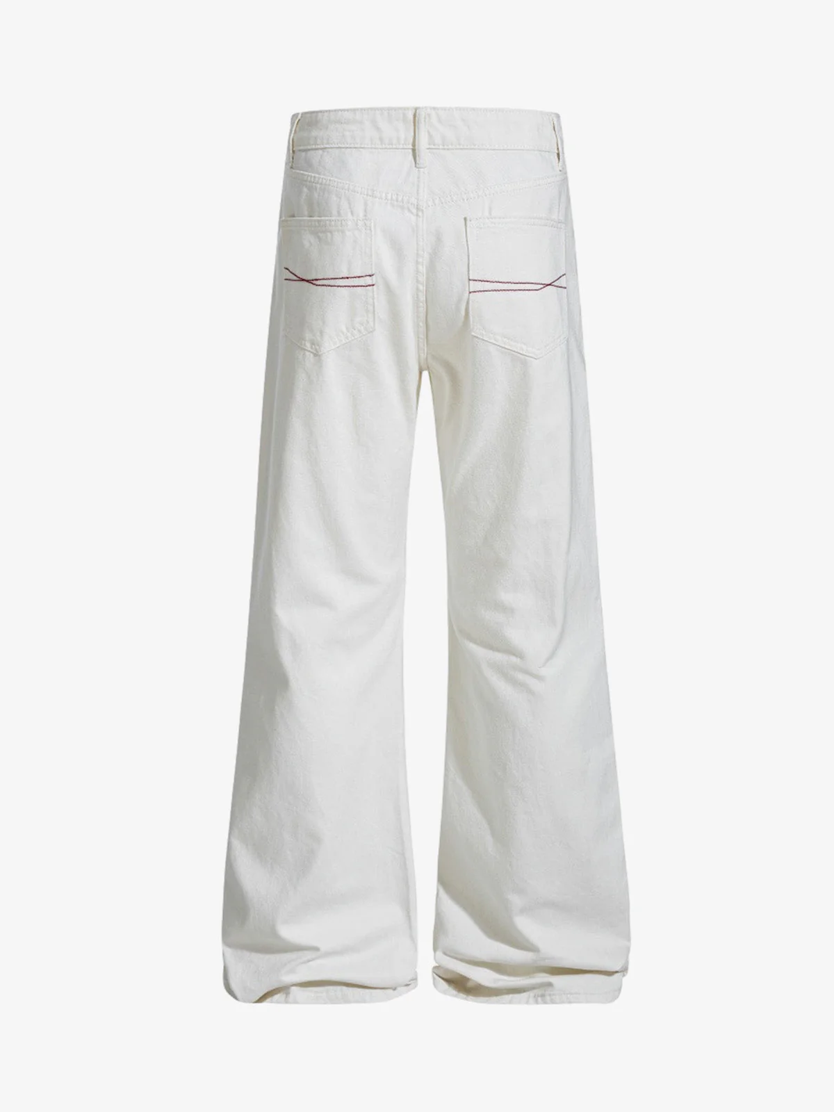 Bandana Accent Cream Flare Pants - Image 2