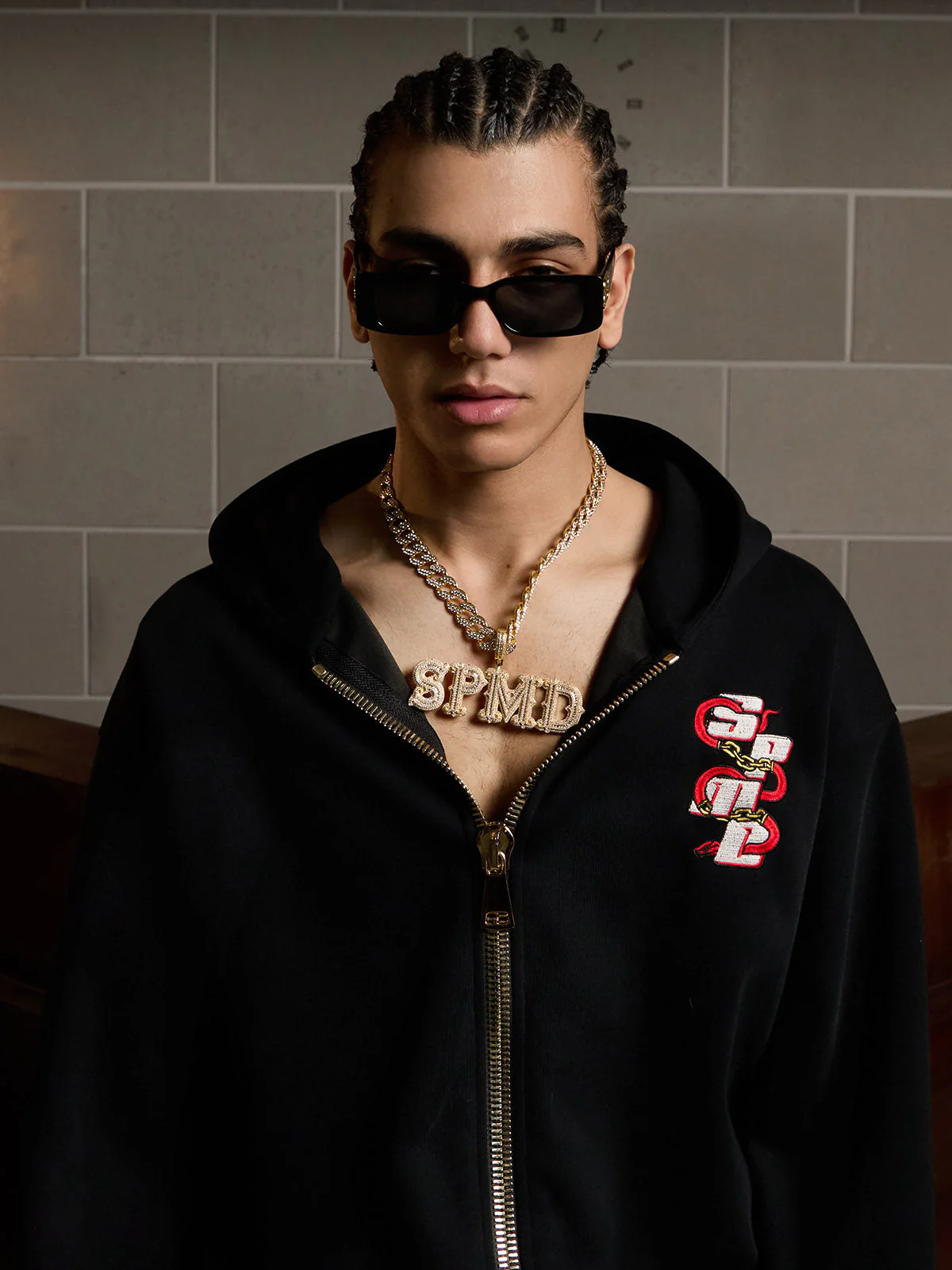 Original Embroidered Zip Up Hoodie - Image 7