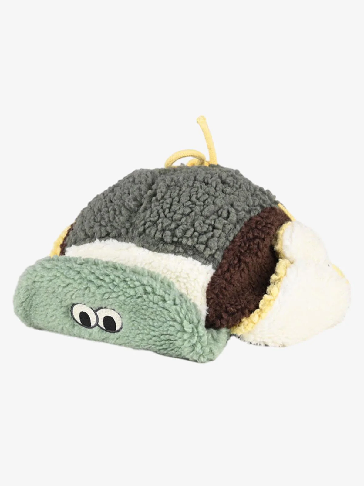 Block Faux Sherpa Frog Ear Flap Hat - Image 6