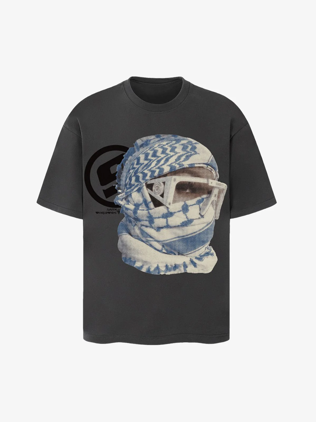 Masked Portrait Graphic T-Shirt - Image 6