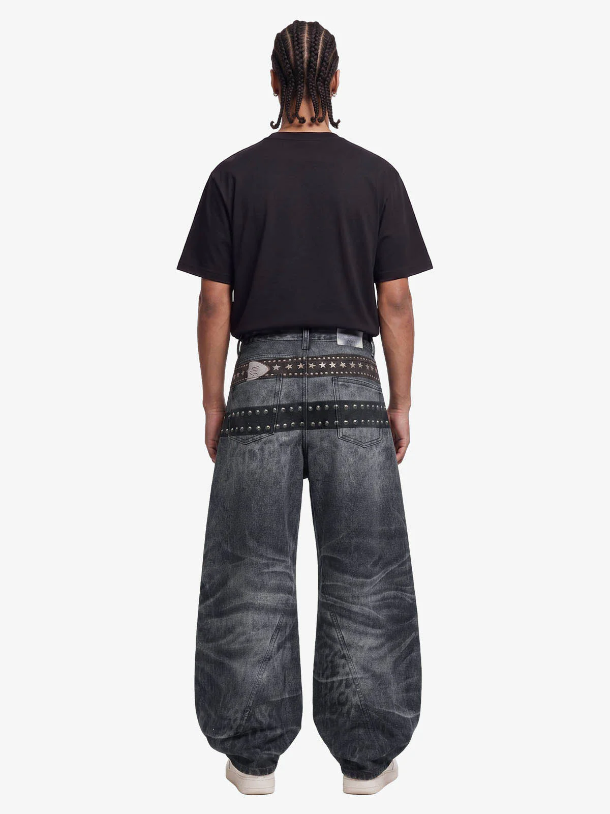 Butterfly Illusion Graphic Print Baggy Jeans - Image 5