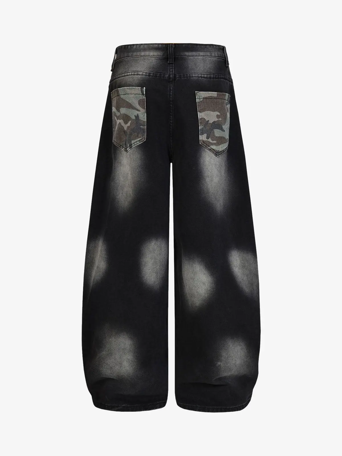 Butterfly Spray Graphic Camo Pocket Barrel Jeans - Image 2