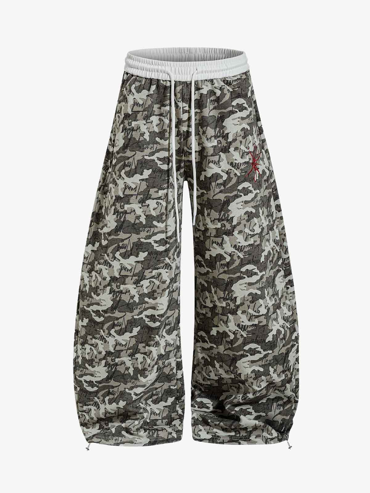 Camo Wide Leg Sweatpants