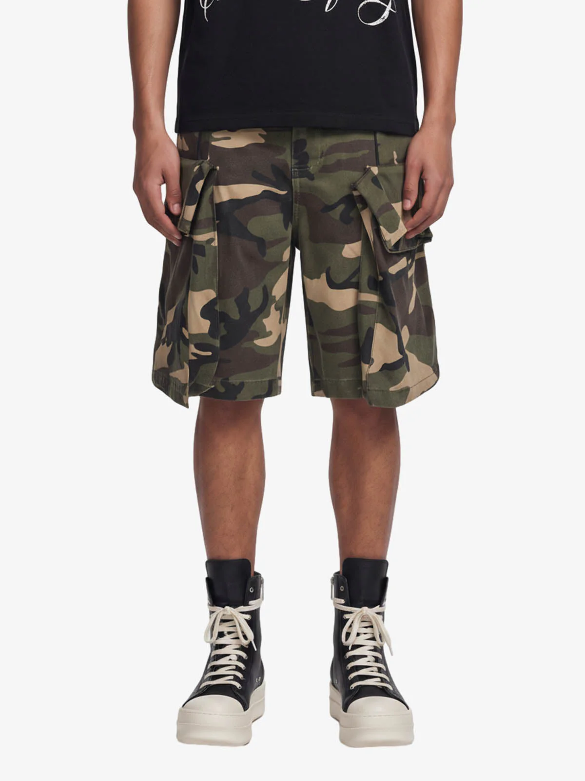 Camouflage Cotton Cargo Multi Pocket Jorts