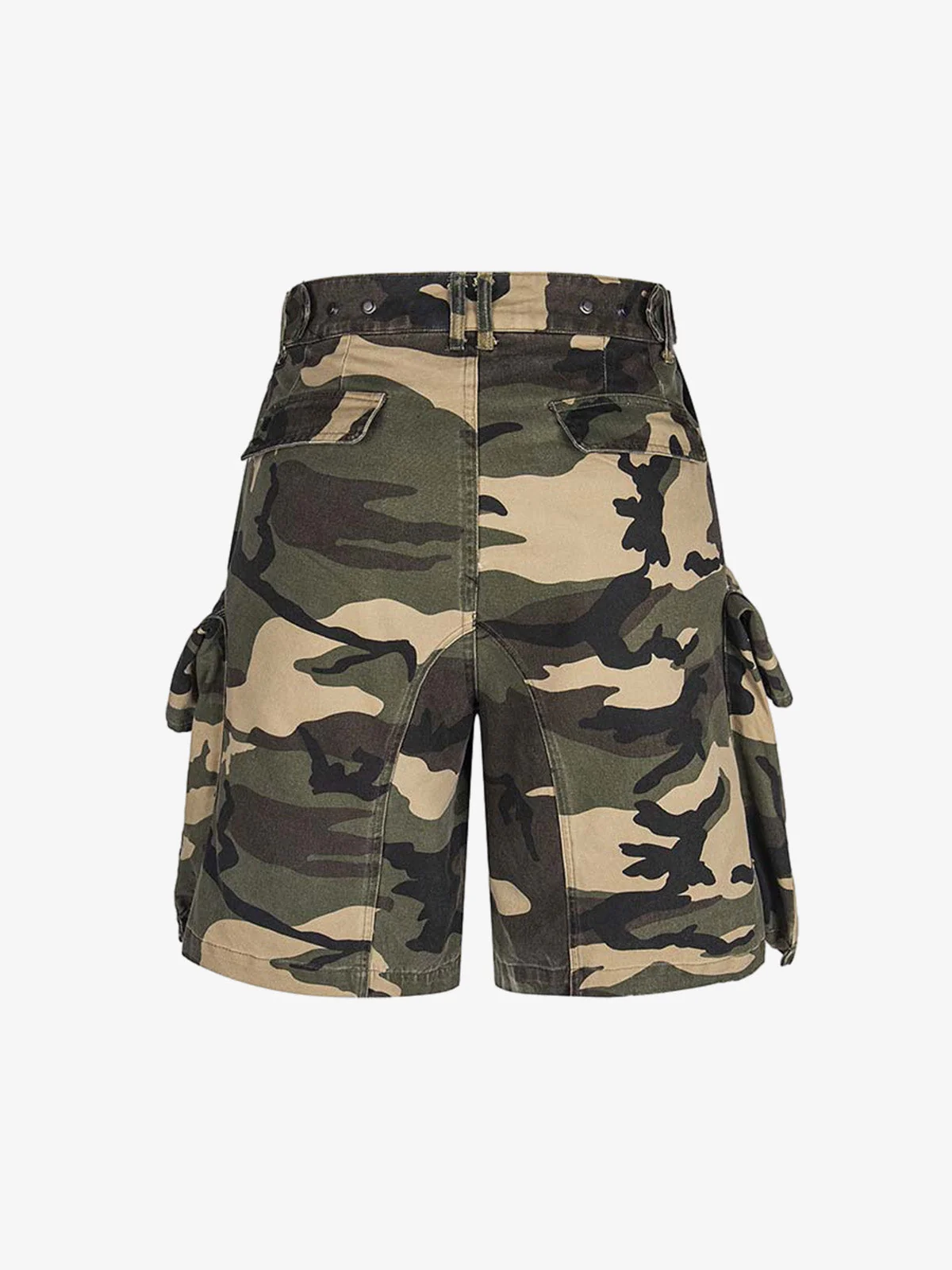 Camouflage Cotton Cargo Multi Pocket Jorts - Image 6