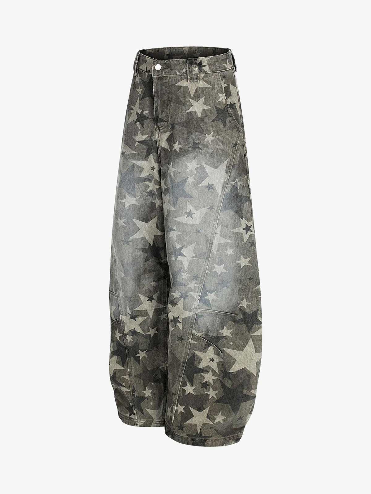 Camouflage Machete RO Star Wide-Leg Jeans - Image 3