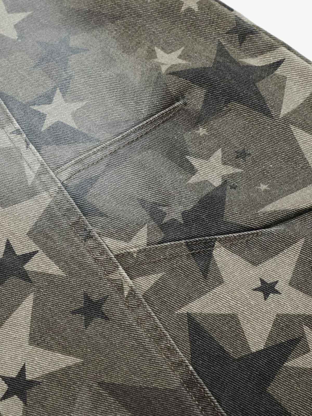 Camouflage Machete RO Star Wide-Leg Jeans - Image 6