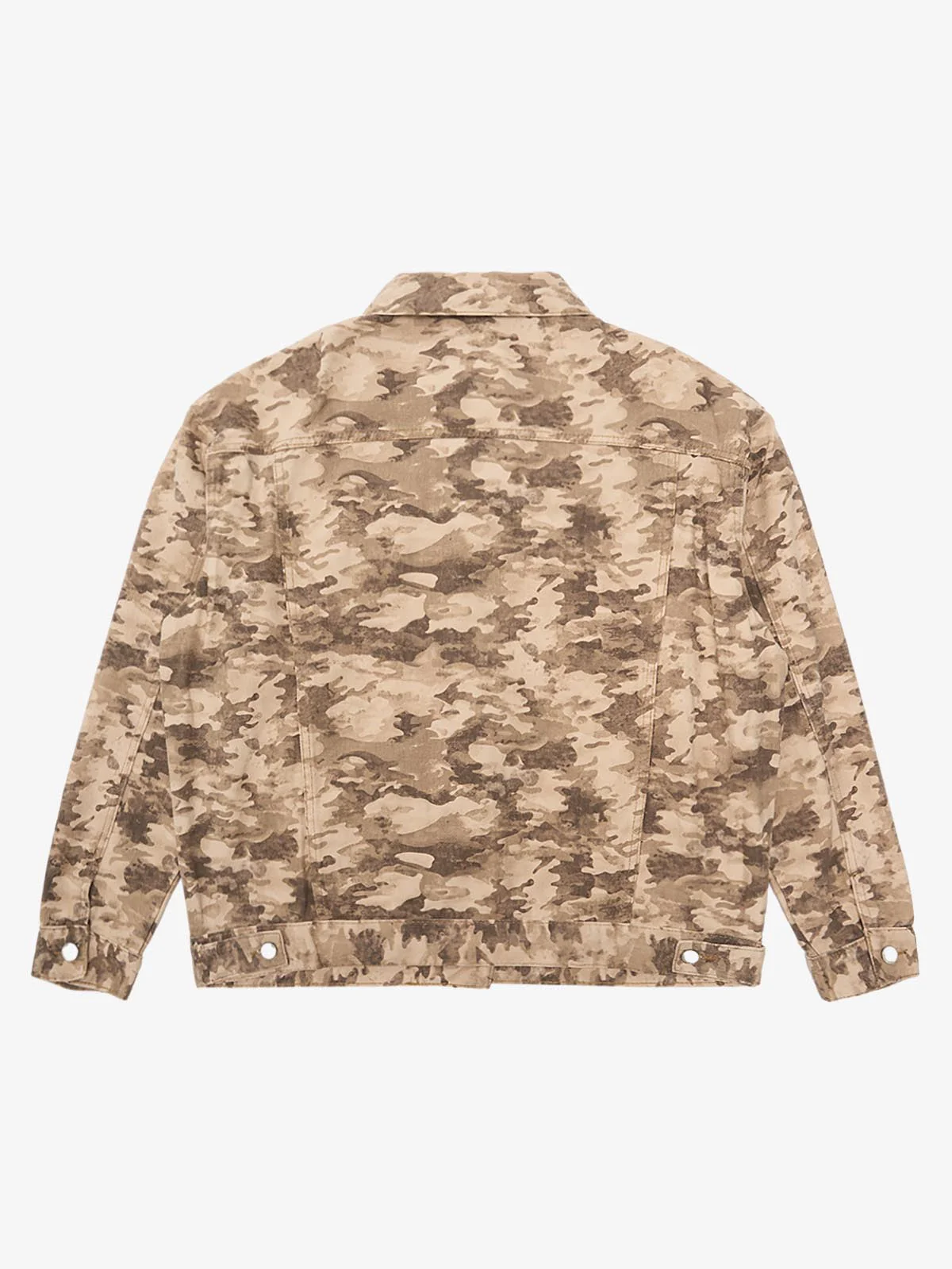 Camouflage Multi-Pocket Work Denim Jacket - Image 2