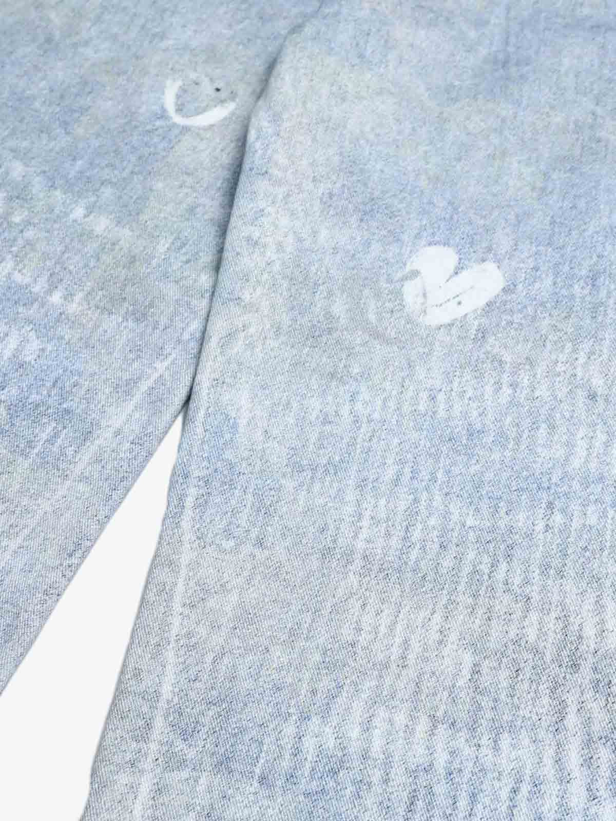 Cartoon Dalmatian Dog Graphic Distressed Washed Jeans - Image 11