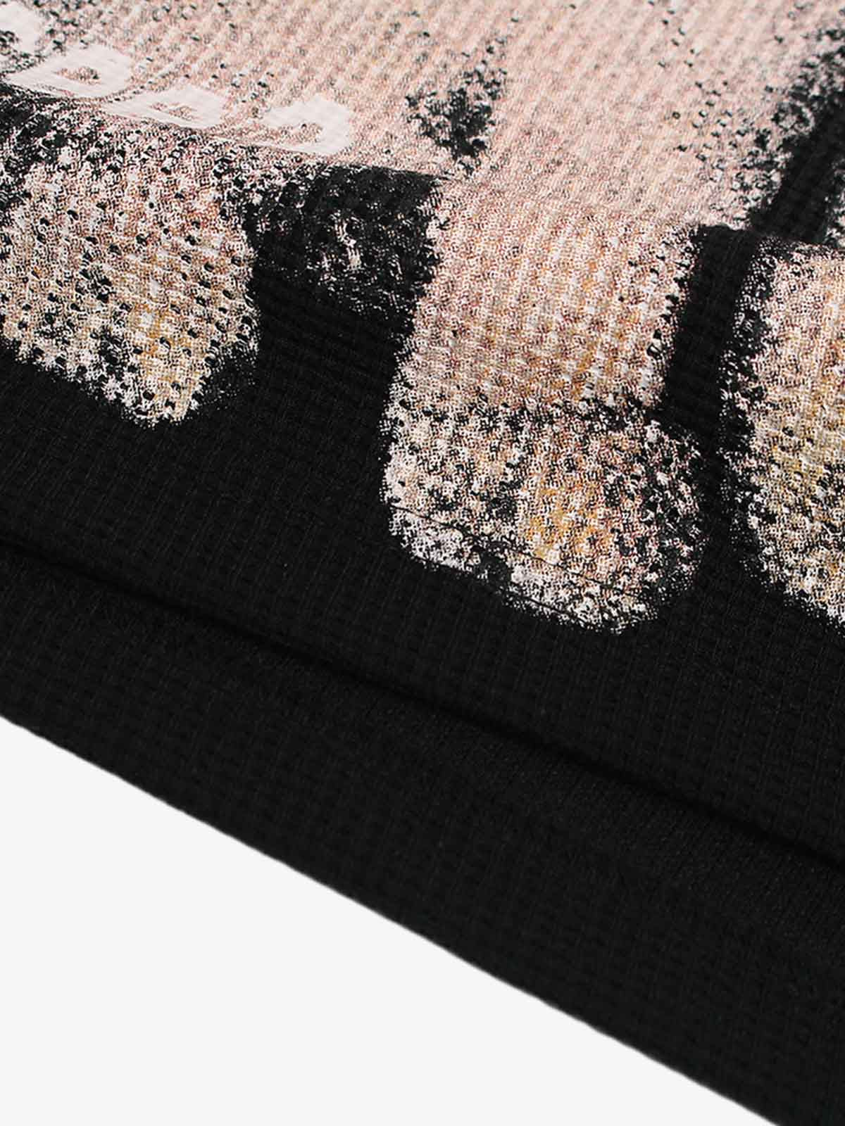 Cat Print Long-Sleeved T-Shirt - Image 12