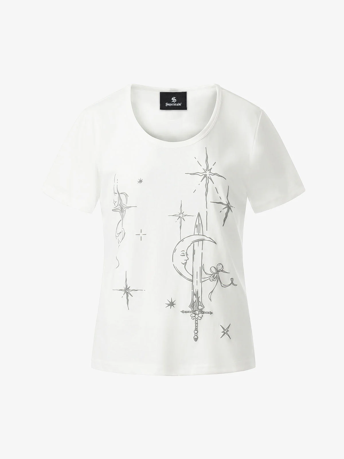 Celestial Graphic Slim Fit T-Shirt - Image 7