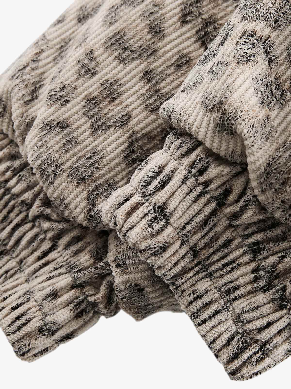 Cotton Cheetah Print Mink Fur Hooded Jacket - 2270 - Image 16