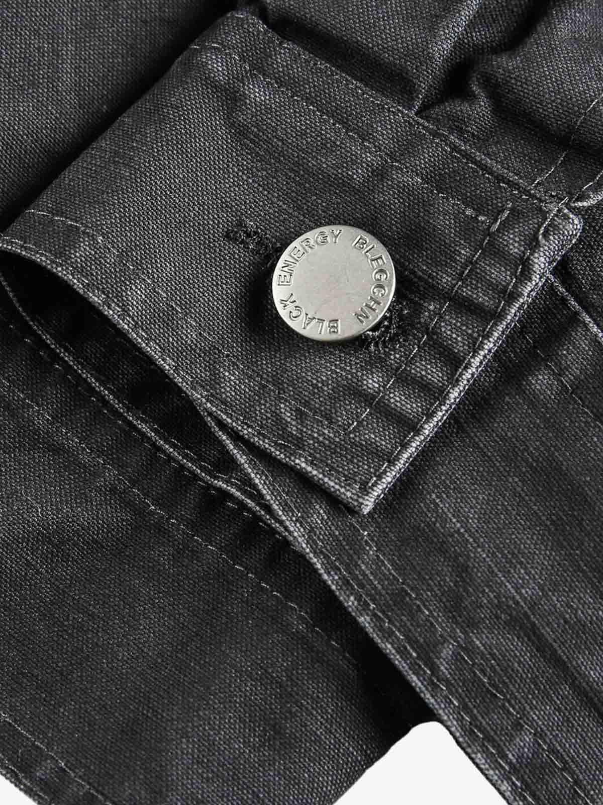 Clean Cut Leather Contrast Collar Pocket Jacket - Image 11
