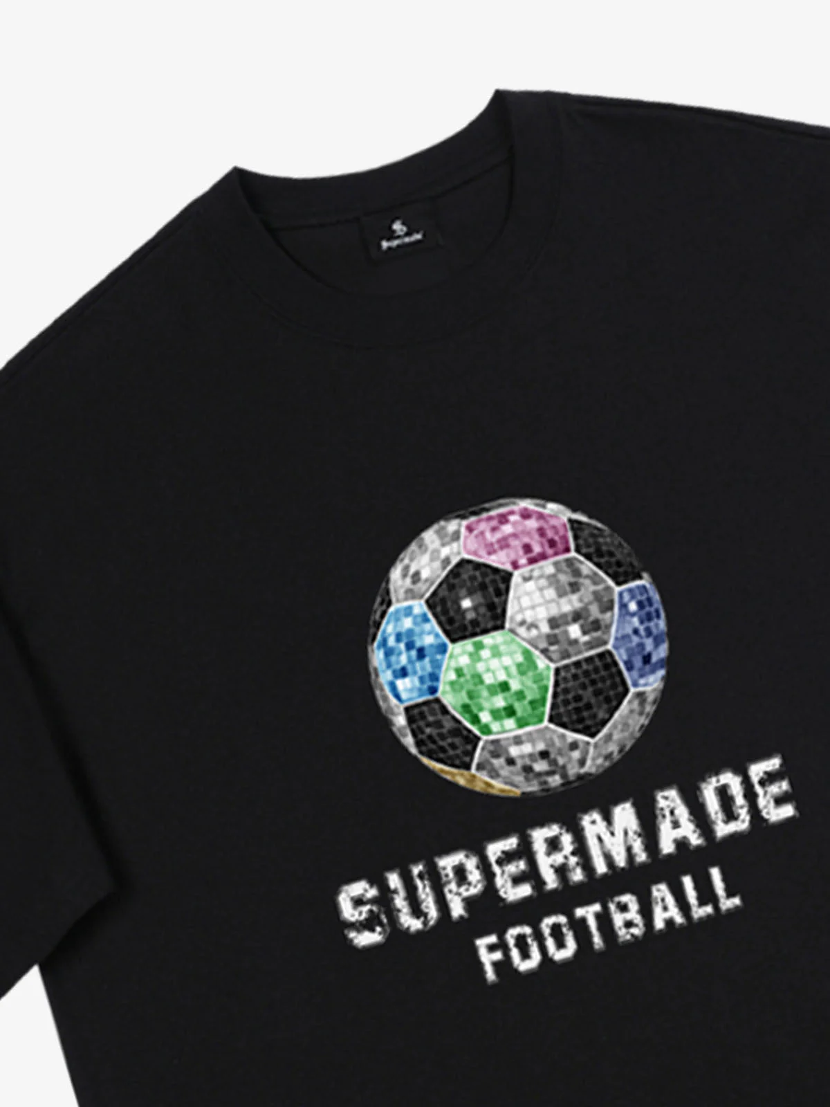 Color Block Soccer Ball Graphic T-Shirt - Image 5
