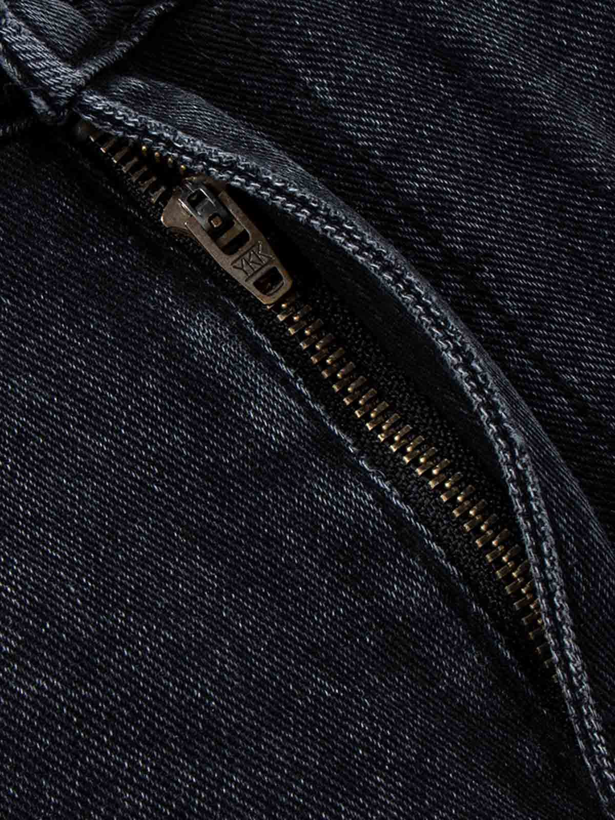 Contrast Stripe Panel Barrel Denim Jeans - 2607 - Image 10