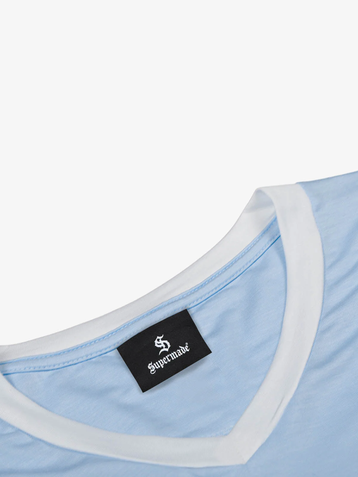 Contrast V Neck Letter Print T-Shirt - Image 10