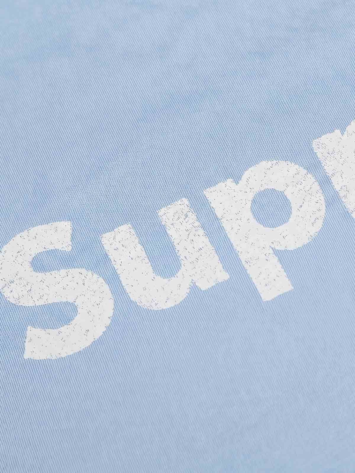 Contrast V Neck Letter Print T-Shirt - Image 11