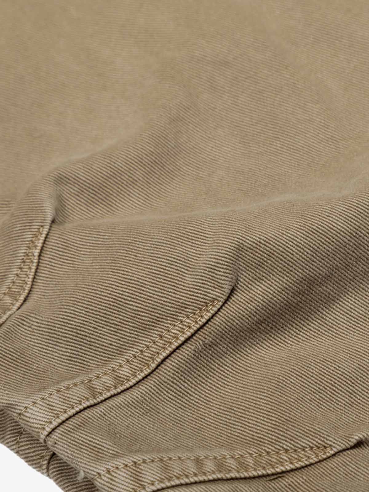 Curved Barrel Leg Inner Pleat Utility Jeans - Image 5