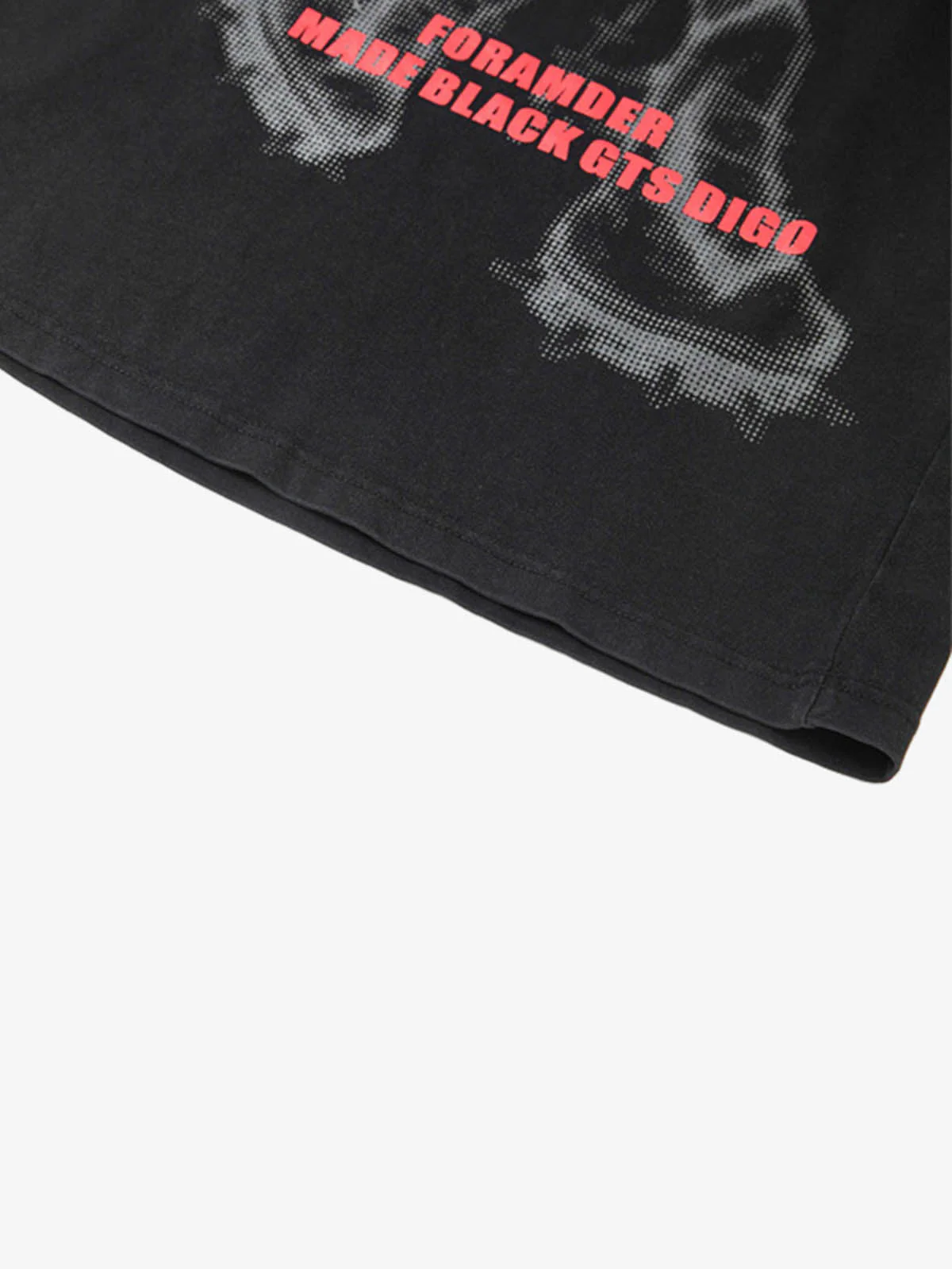 Cyber Portrait Graphic Oversized T-Shirt - Image 9