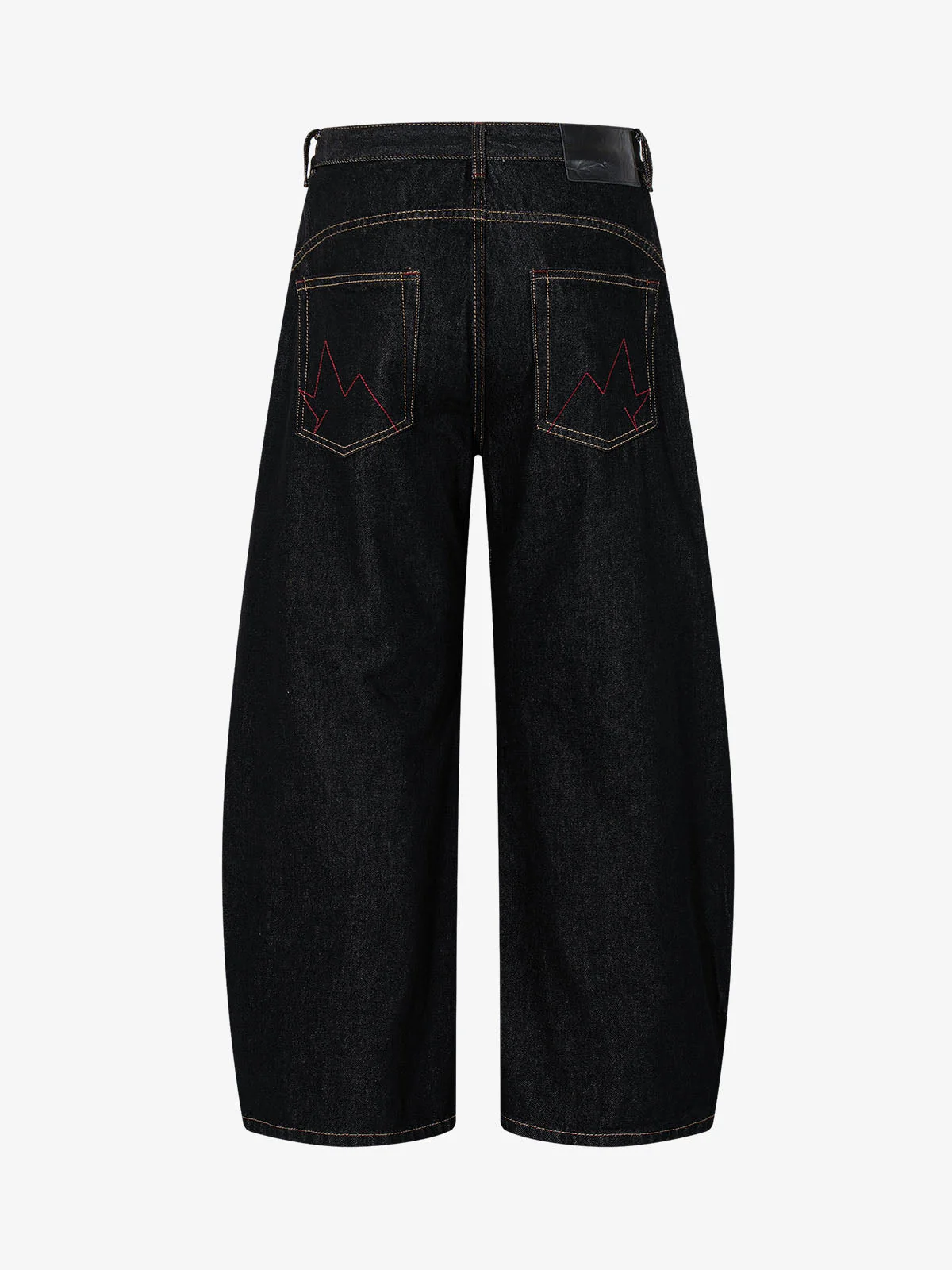 Dark Gothic Graphic Wide-Leg Jeans - Image 8