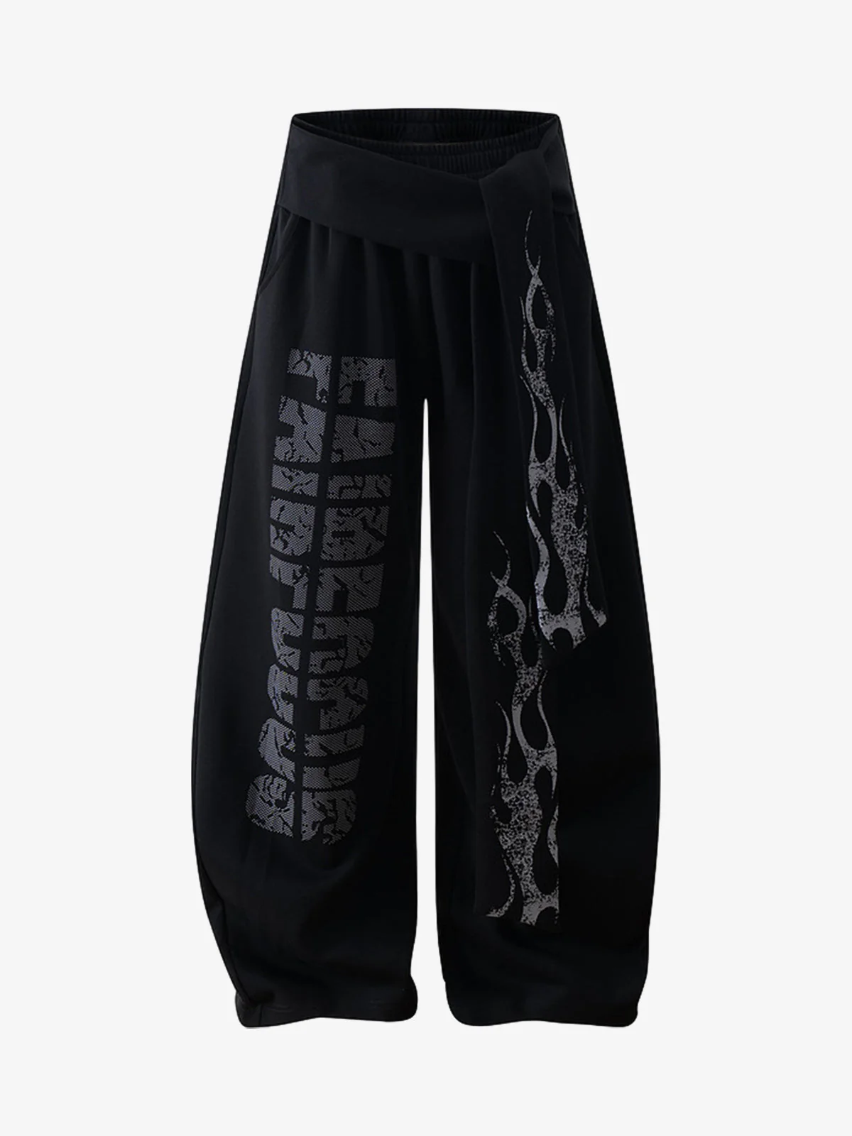 Dark Street Letter Flame Sweatpants