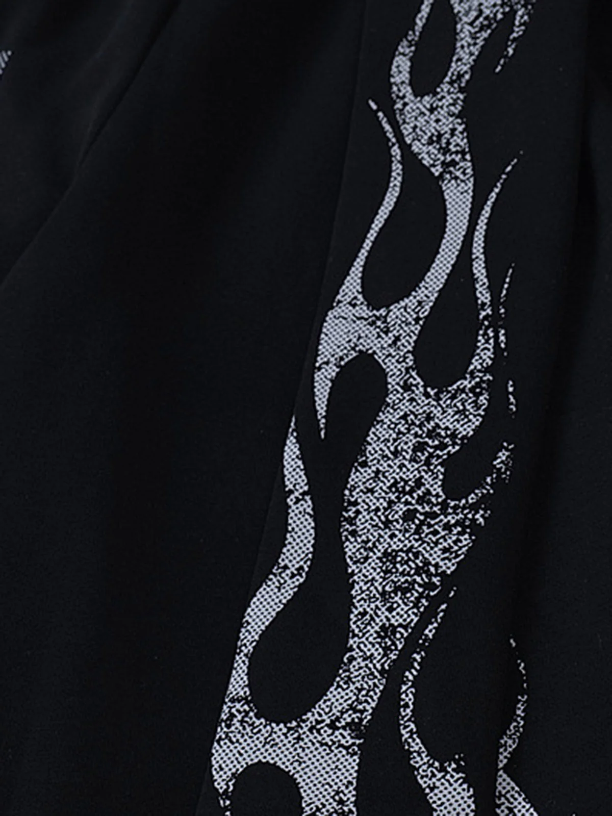 Dark Street Letter Flame Sweatpants - Image 4