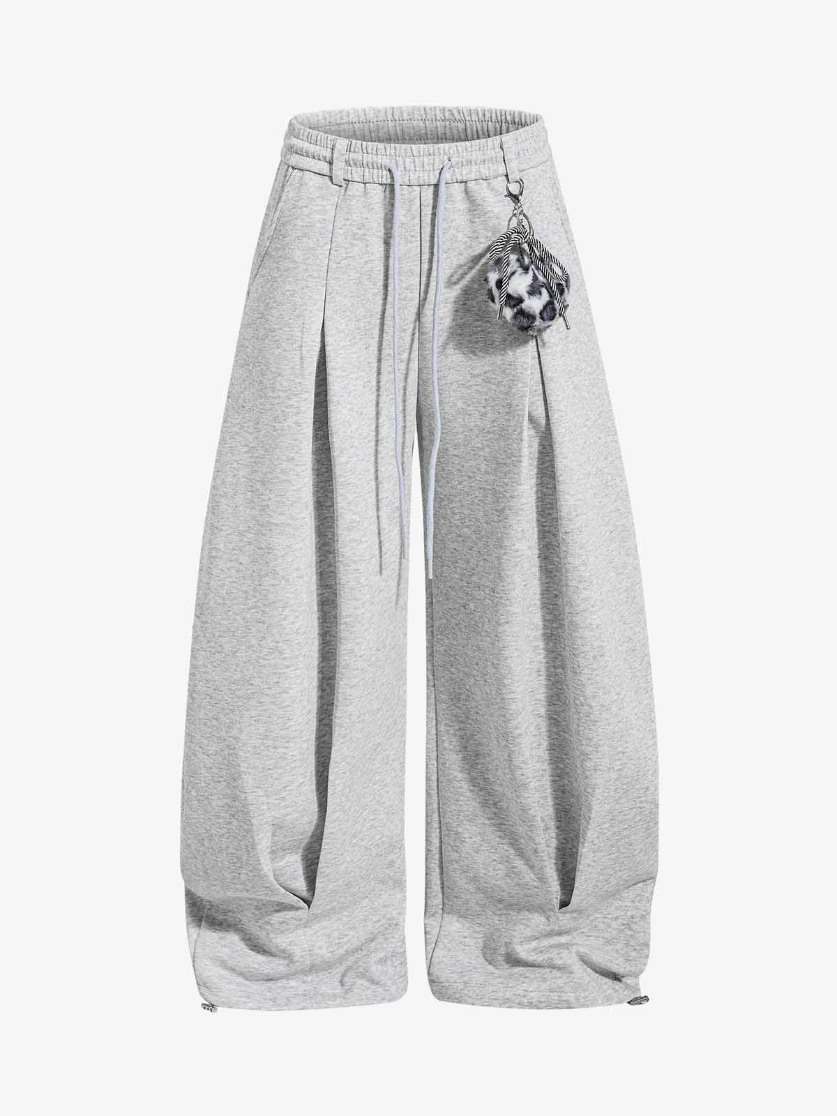 Detachable Accessory Printed Casual Sweatpants - Image 3