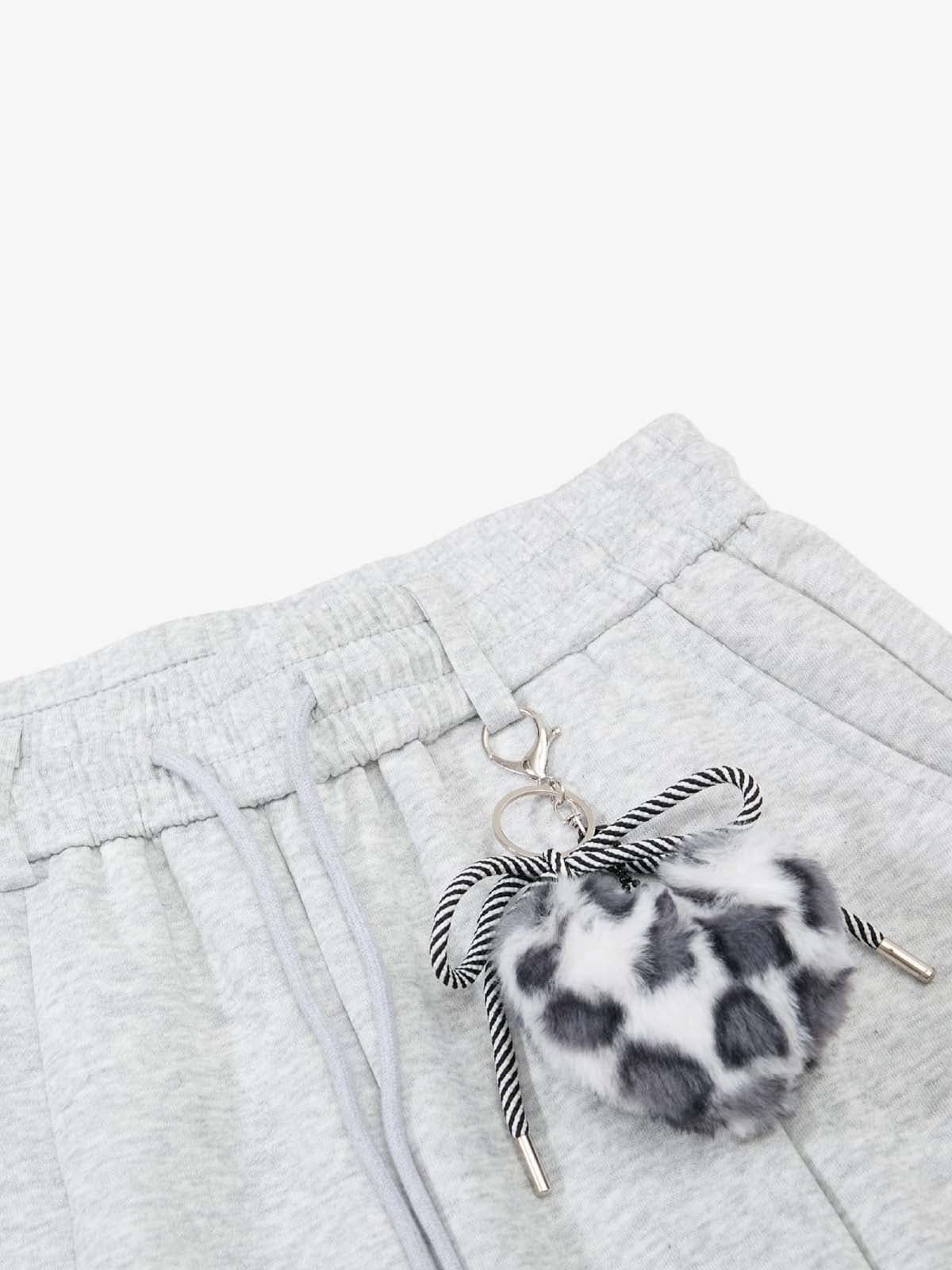 Detachable Accessory Printed Casual Sweatpants - Image 5