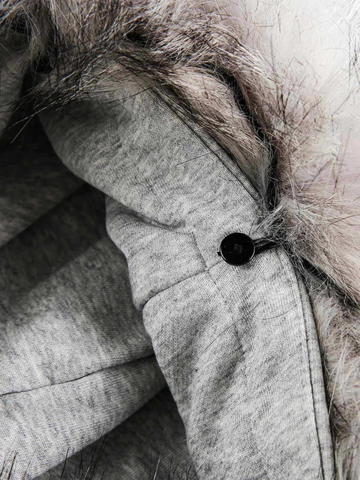 Detachable Fur Collar Printed Cardigan Half-Zip Hoodie - Image 8