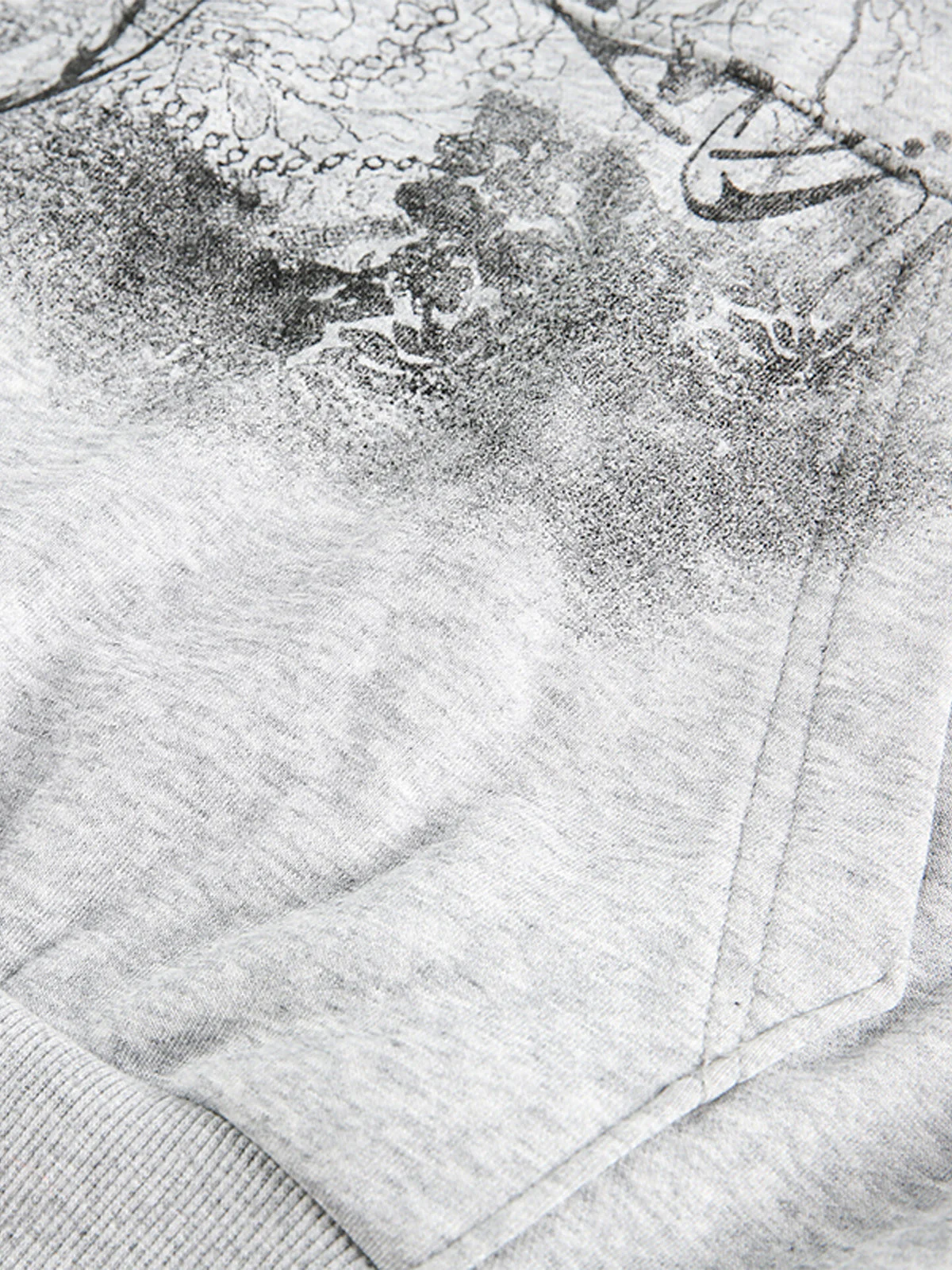 Detachable Fur Collar Printed Cardigan Half-Zip Hoodie - Image 9