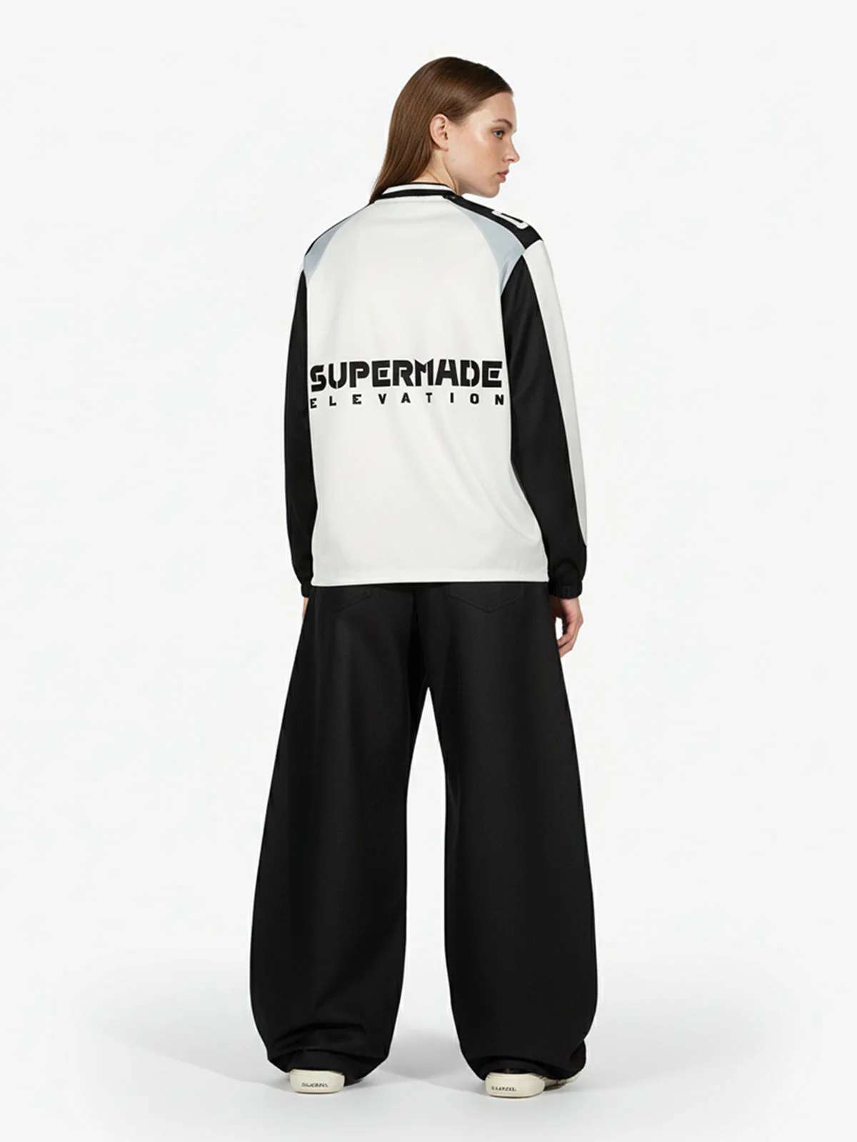 Digital Patchwork Jersey Long Sleeve T-Shirt - Image 5