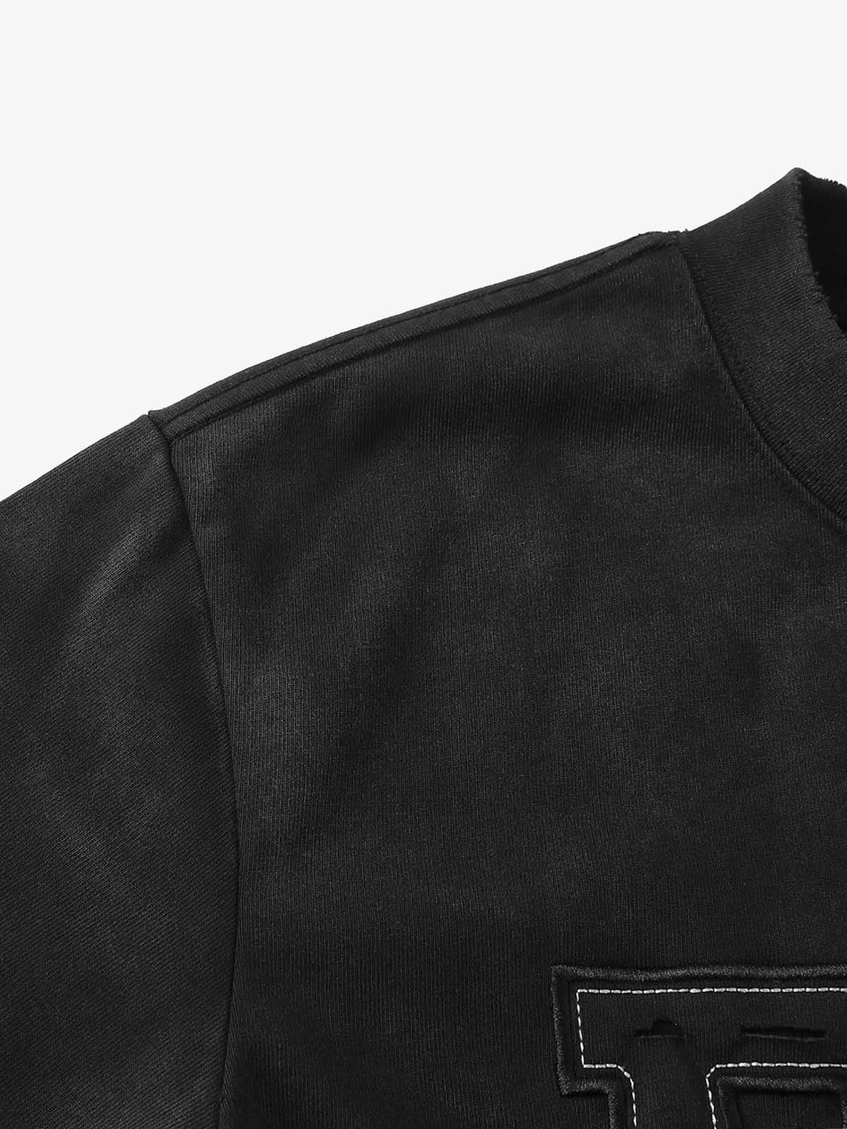 Distressed Appliqué Mud-Wash T-Shirt - Image 19
