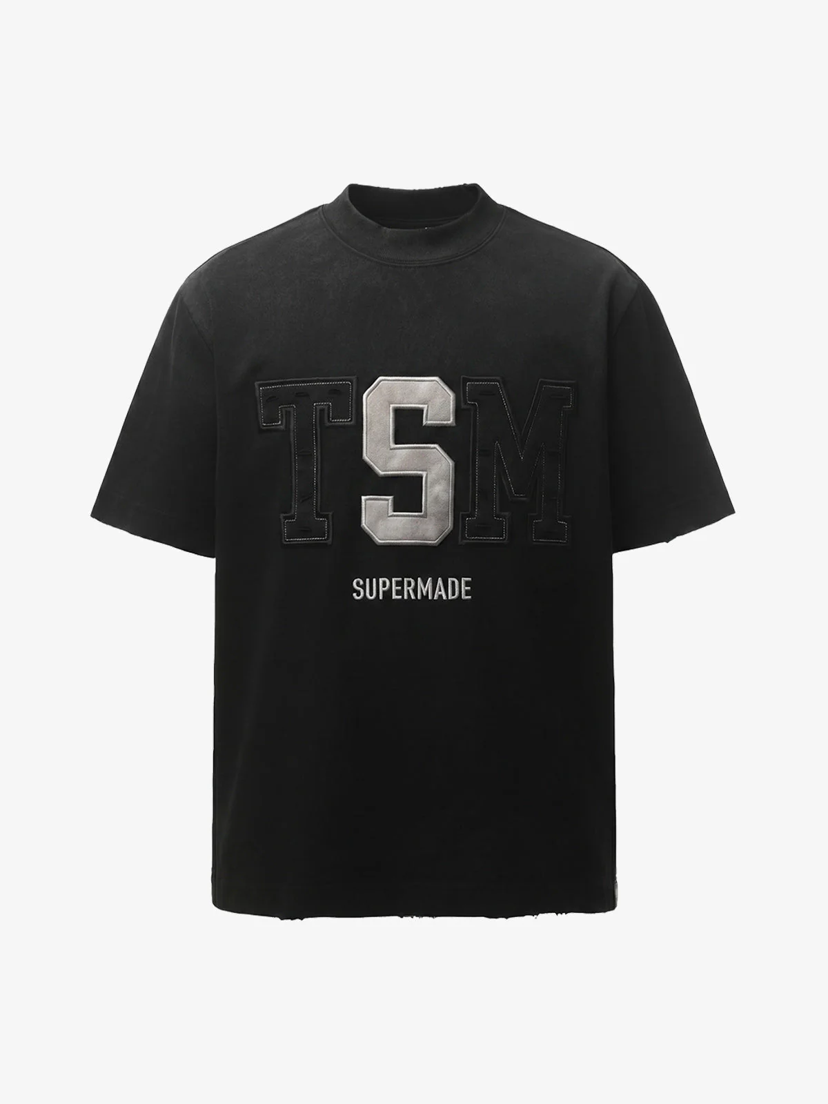 Distressed Appliqué Mud-Wash T-Shirt - Image 3