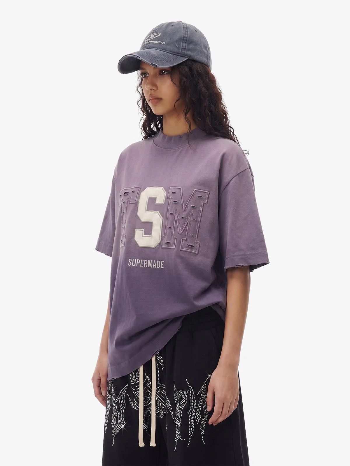 Distressed Appliqué Mud-Wash T-Shirt - Image 6