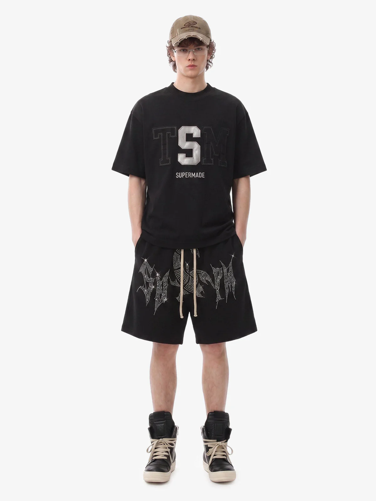 Distressed Appliqué Mud-Wash T-Shirt - Image 8