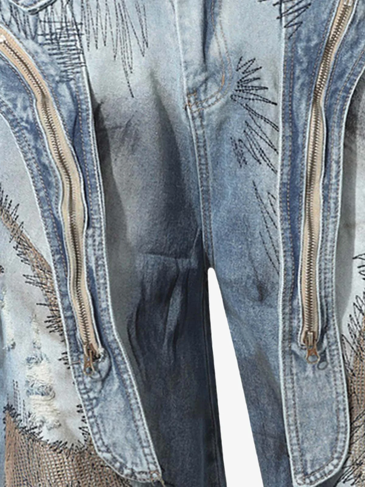 RO Style Washed Barrel Jeans - 2421 - Image 10