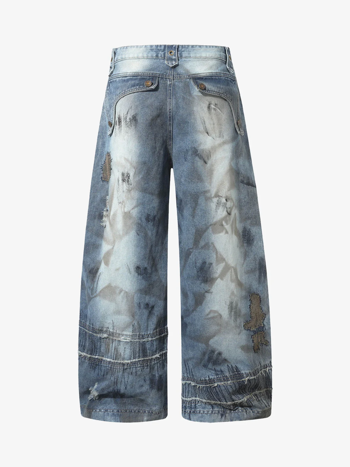 RO Style Washed Barrel Jeans - 2421 - Image 6