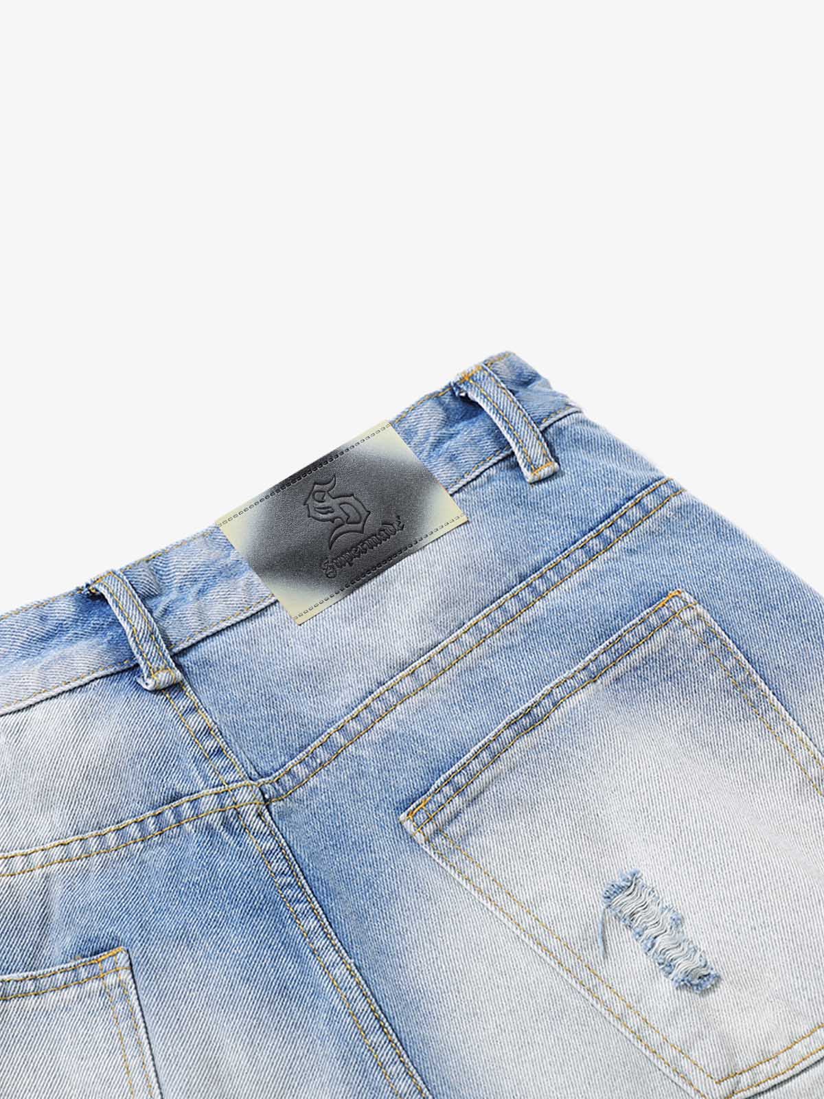 Distressed Faded Baggy Jorts - Image 4