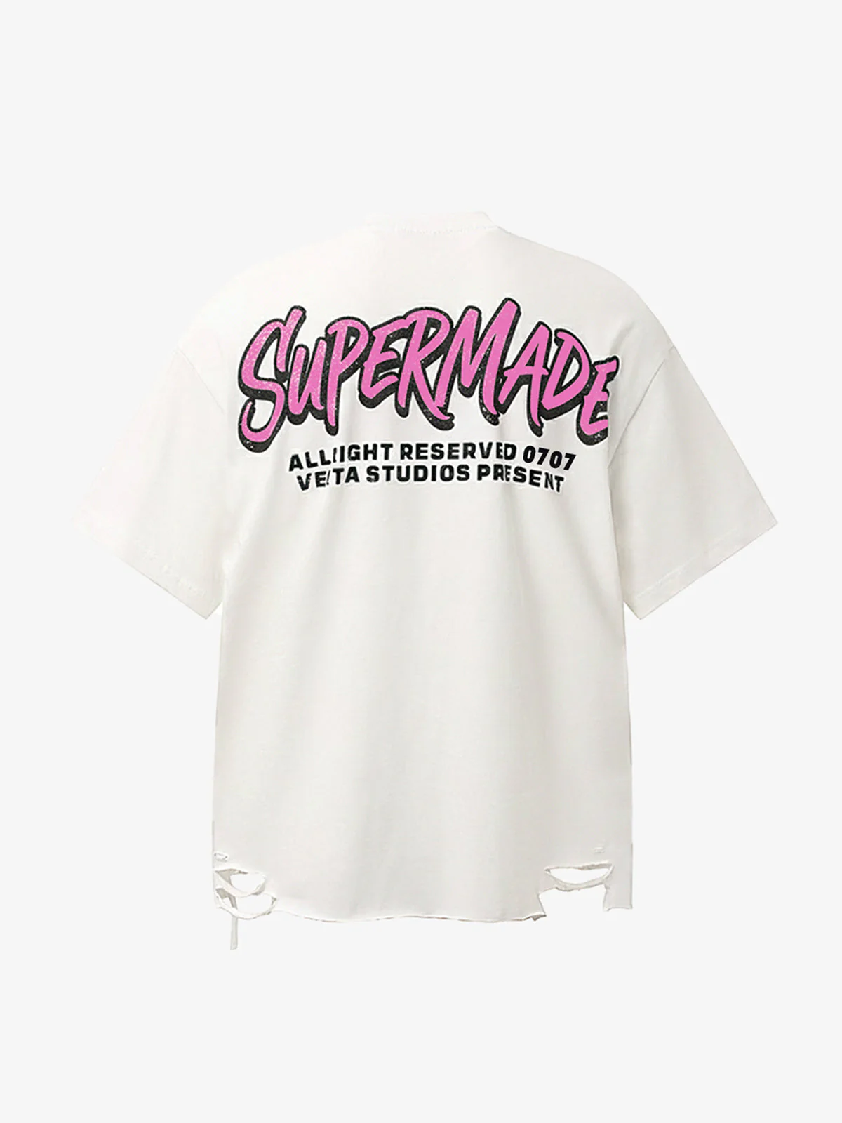 Retro Letter Graphic T-Shirtc - 2603 - Image 3