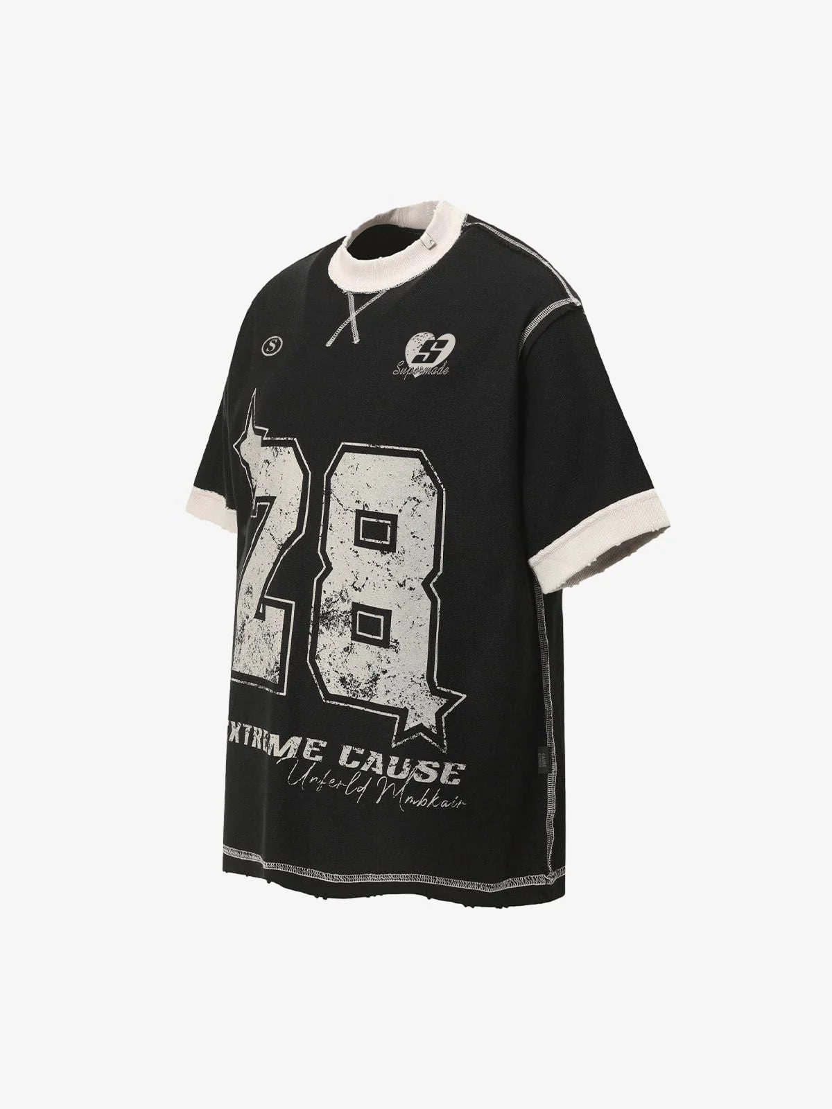 Distressed NO. 28 Jersey T-Shirt - 2442 - Image 15