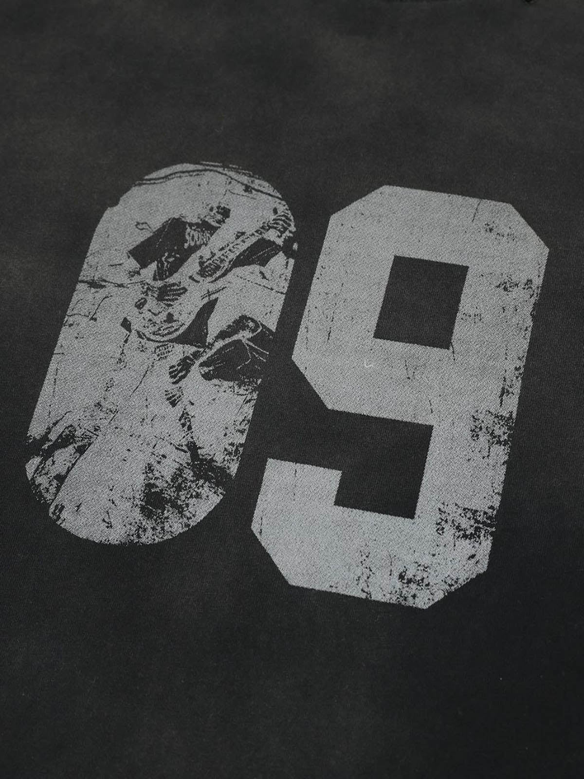 Distressed NO. 09 Long Sleeve T-Shirt - Image 11