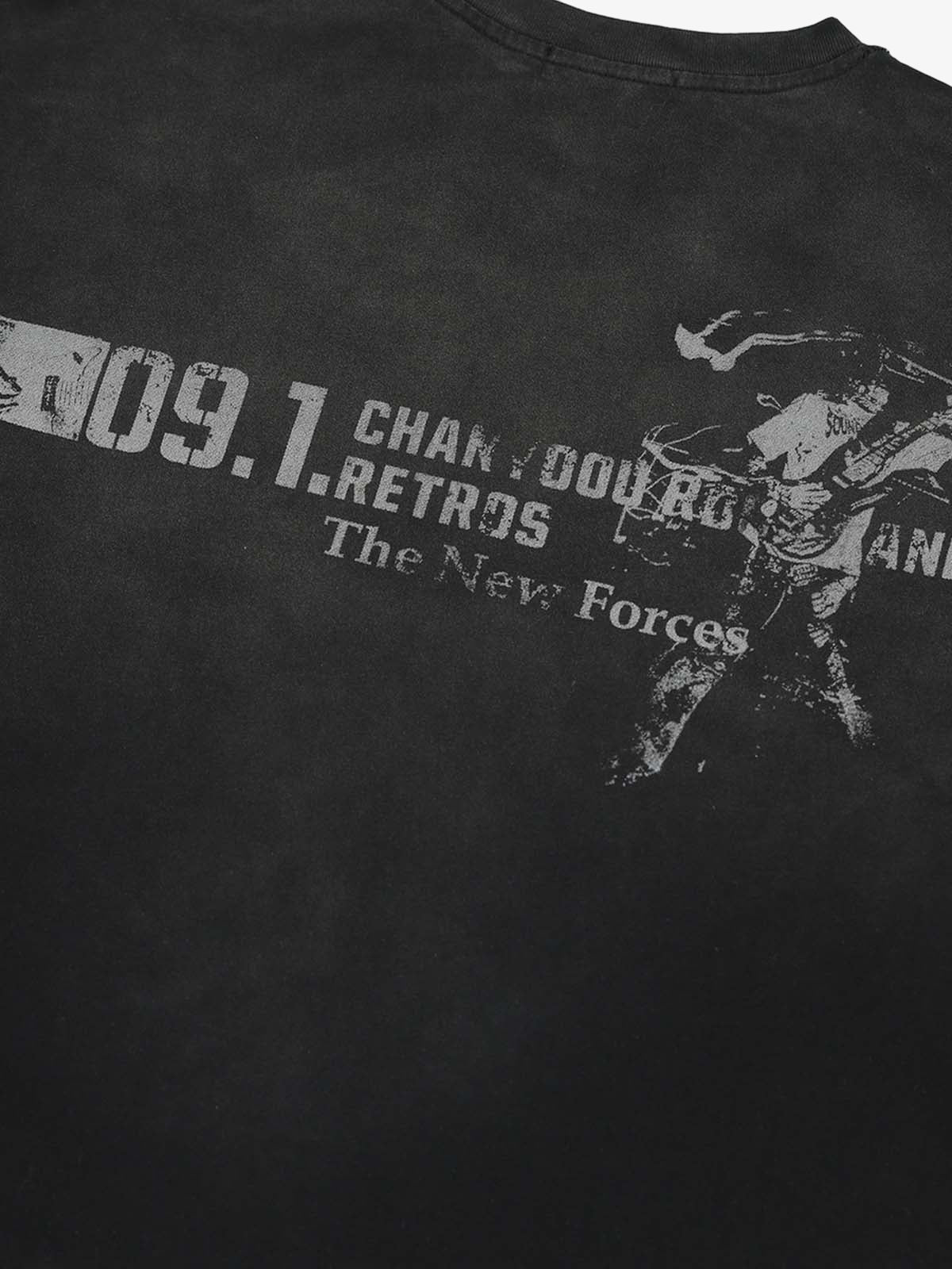 Distressed NO. 09 Long Sleeve T-Shirt - Image 13